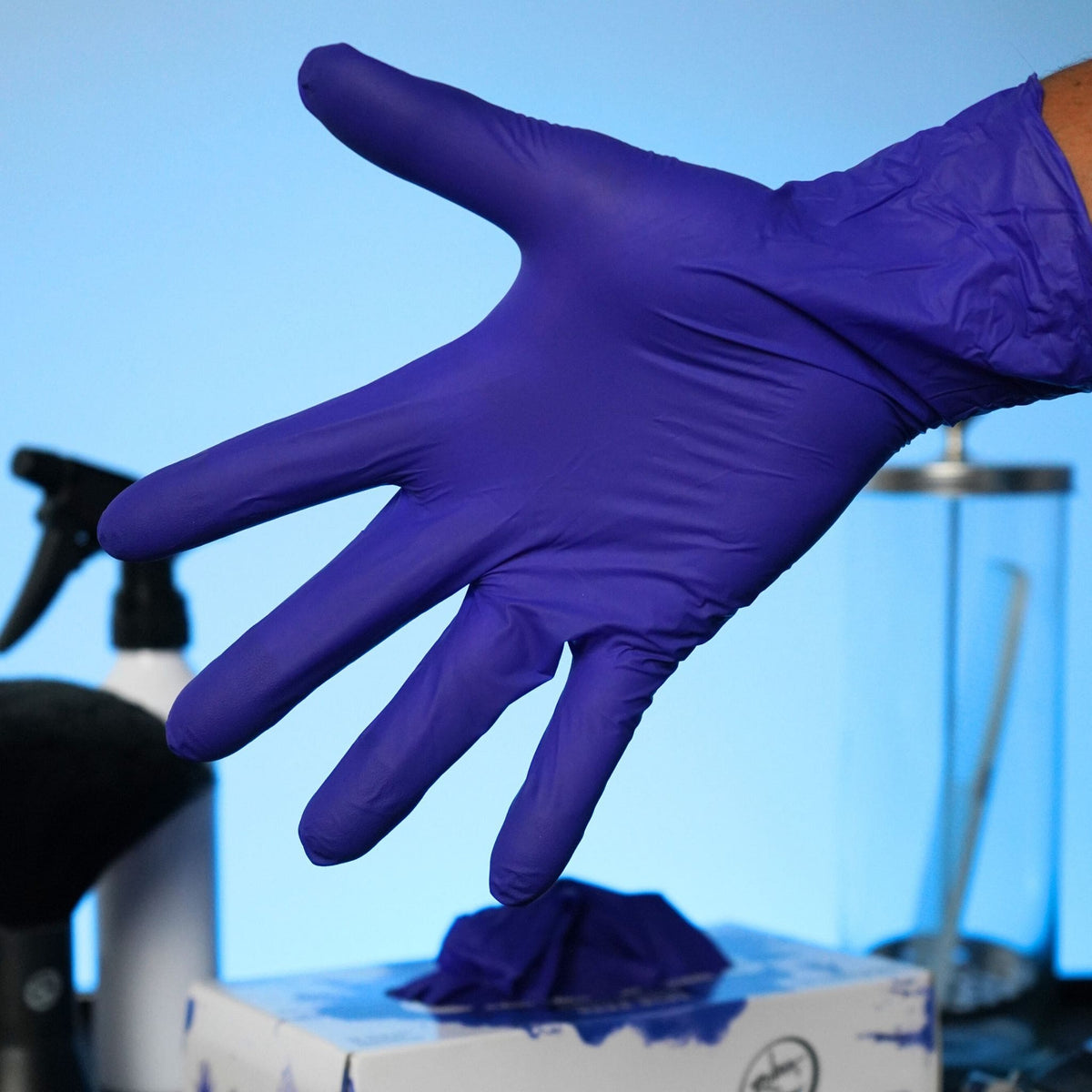 ROLDA LATEX-FREE NITRILE GLOVE - DARK BLUE